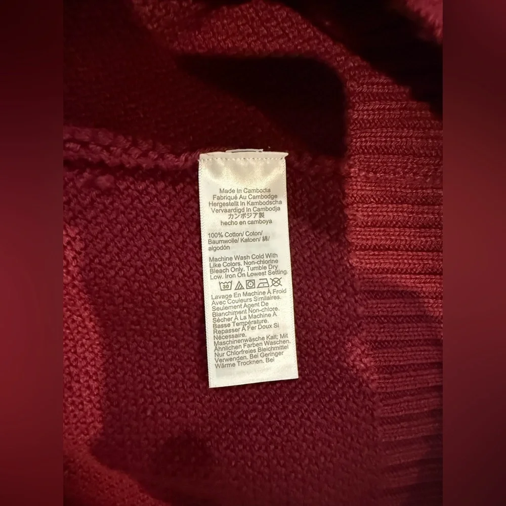 J. Crew Men's Burgundy Crewneck Sweater